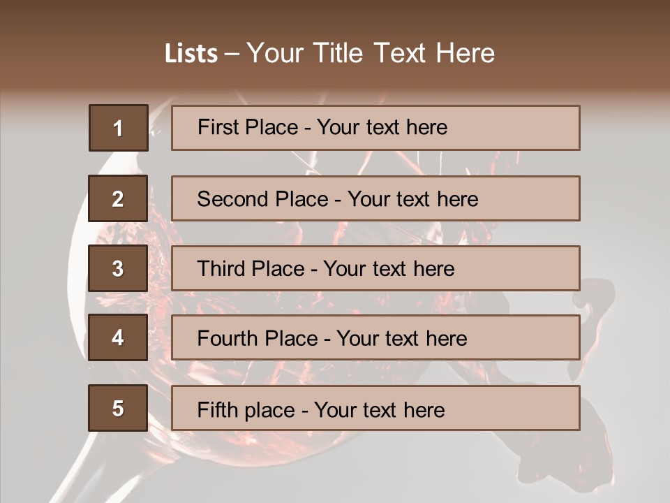 Isolated Winery Shape PowerPoint Template