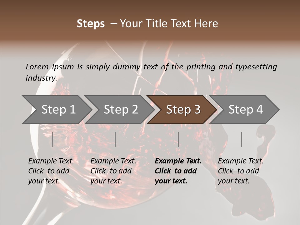 Isolated Winery Shape PowerPoint Template