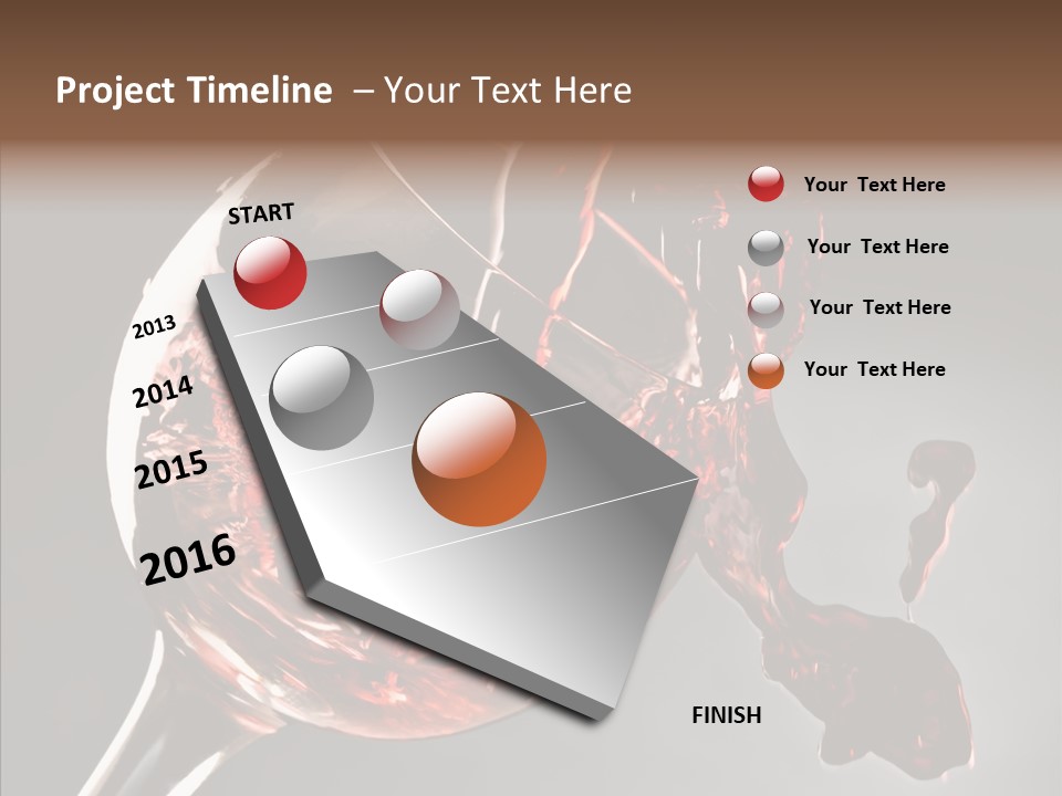 Isolated Winery Shape PowerPoint Template