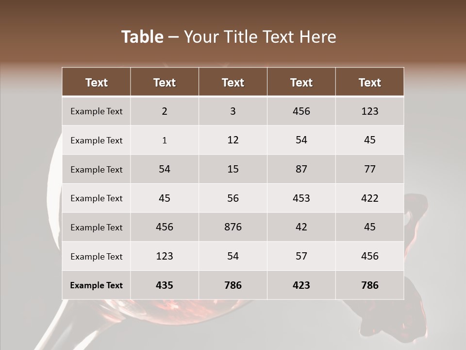 Isolated Winery Shape PowerPoint Template