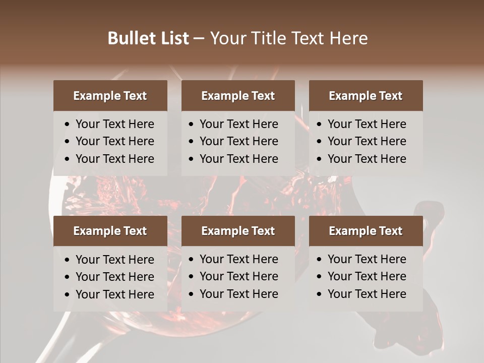 Isolated Winery Shape PowerPoint Template