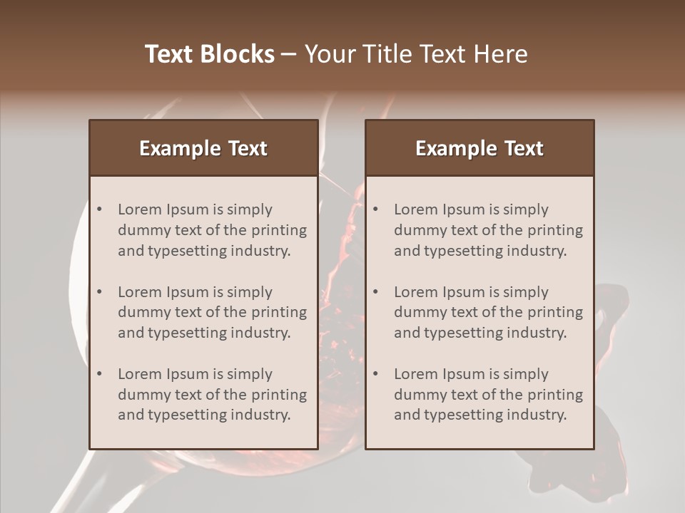 Isolated Winery Shape PowerPoint Template