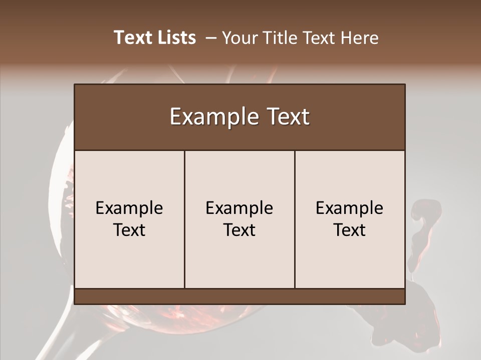 Isolated Winery Shape PowerPoint Template
