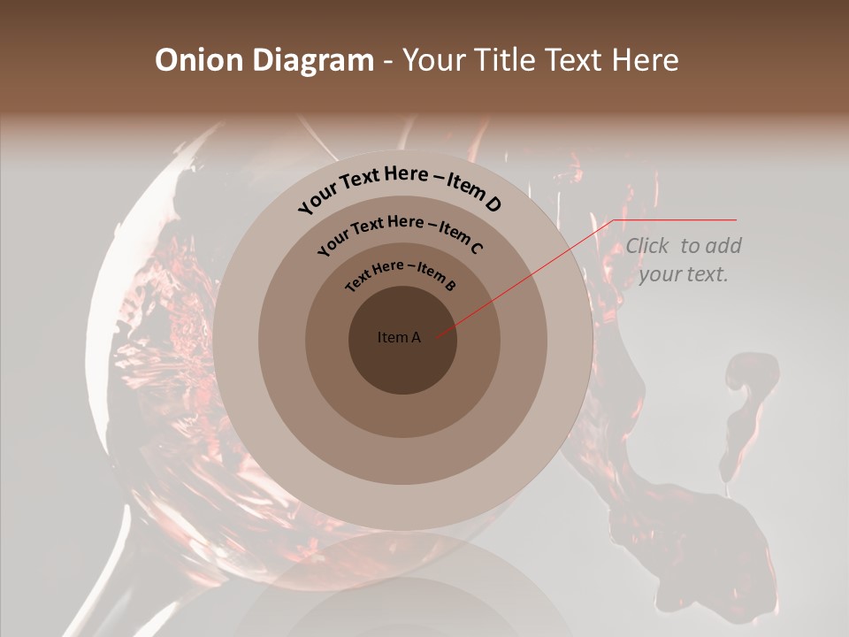 Isolated Winery Shape PowerPoint Template