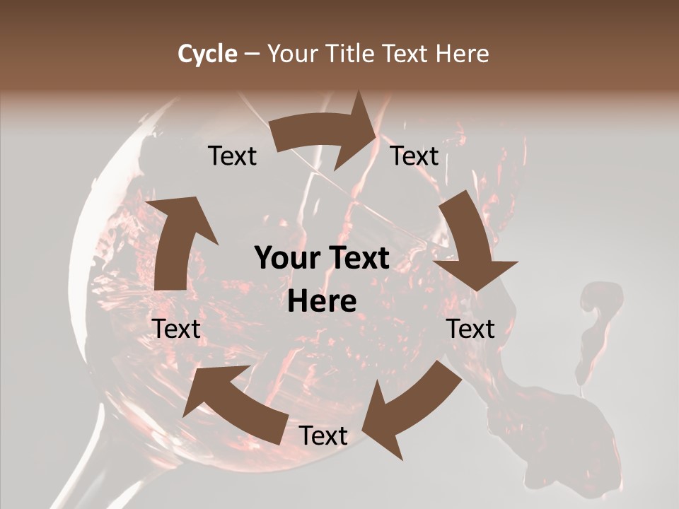 Isolated Winery Shape PowerPoint Template