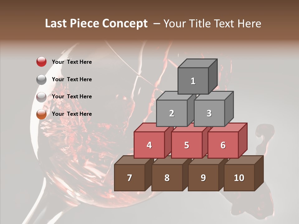 Isolated Winery Shape PowerPoint Template