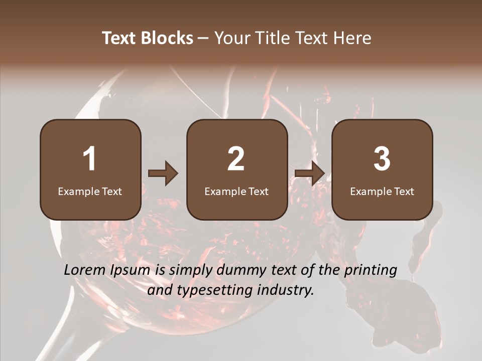 Isolated Winery Shape PowerPoint Template