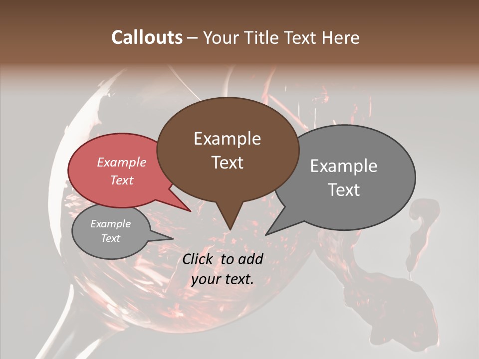 Isolated Winery Shape PowerPoint Template