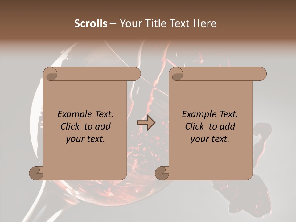 Isolated Winery Shape PowerPoint Template