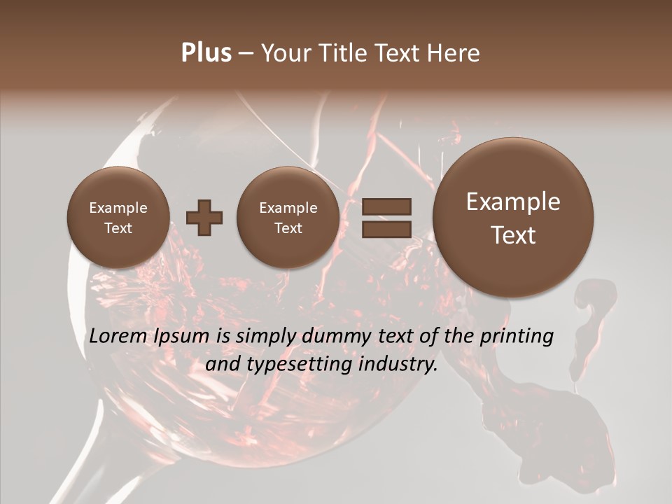Isolated Winery Shape PowerPoint Template