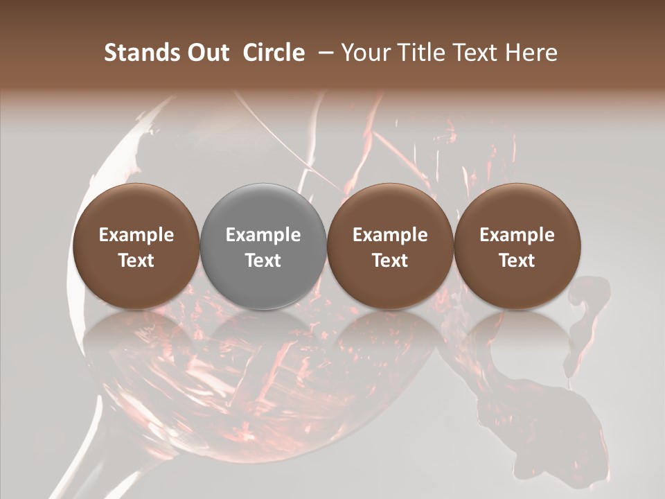 Isolated Winery Shape PowerPoint Template