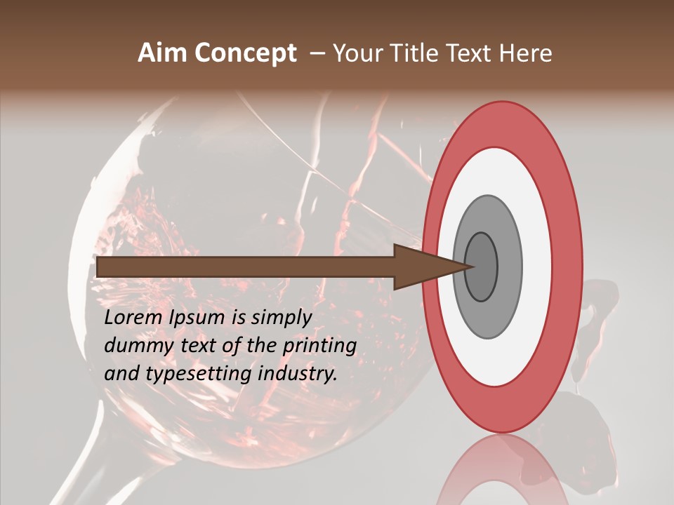 Isolated Winery Shape PowerPoint Template