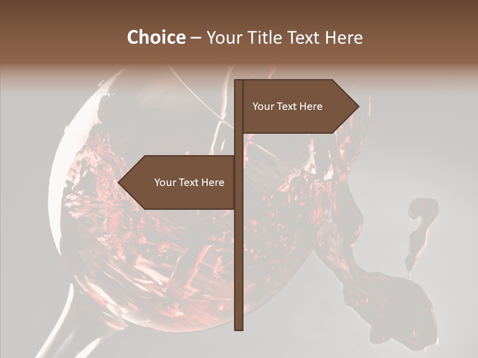 Isolated Winery Shape PowerPoint Template