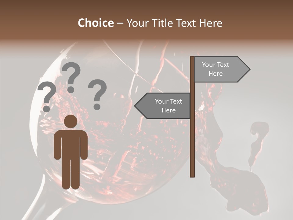 Isolated Winery Shape PowerPoint Template