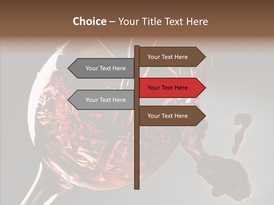 Isolated Winery Shape PowerPoint Template