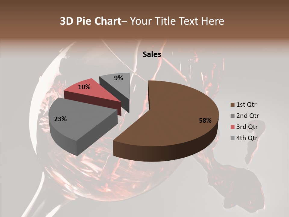 Isolated Winery Shape PowerPoint Template
