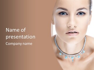 Woman Hair Look PowerPoint Template