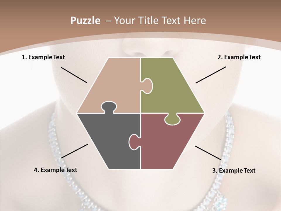 Woman Hair Look PowerPoint Template