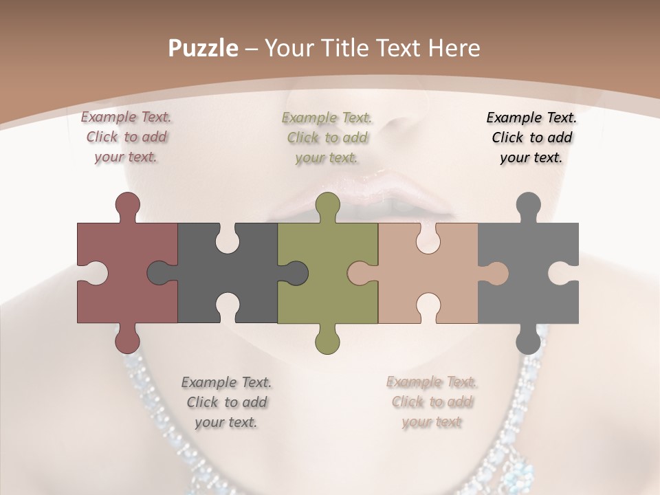 Woman Hair Look PowerPoint Template