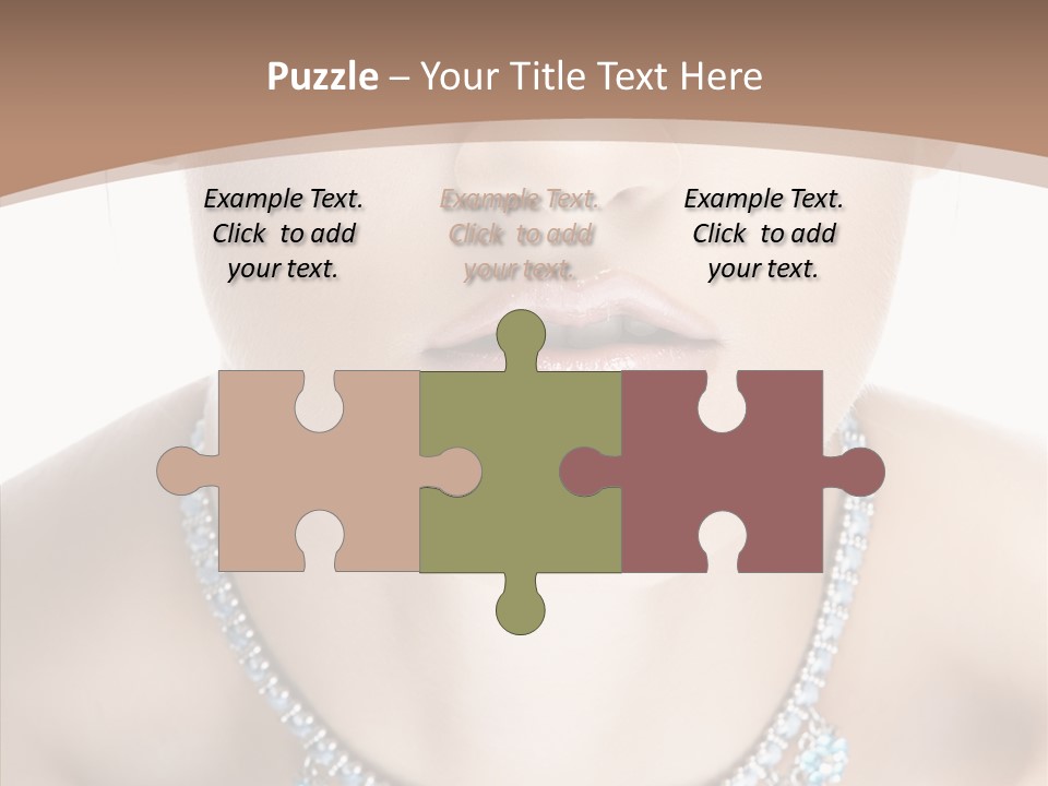 Woman Hair Look PowerPoint Template