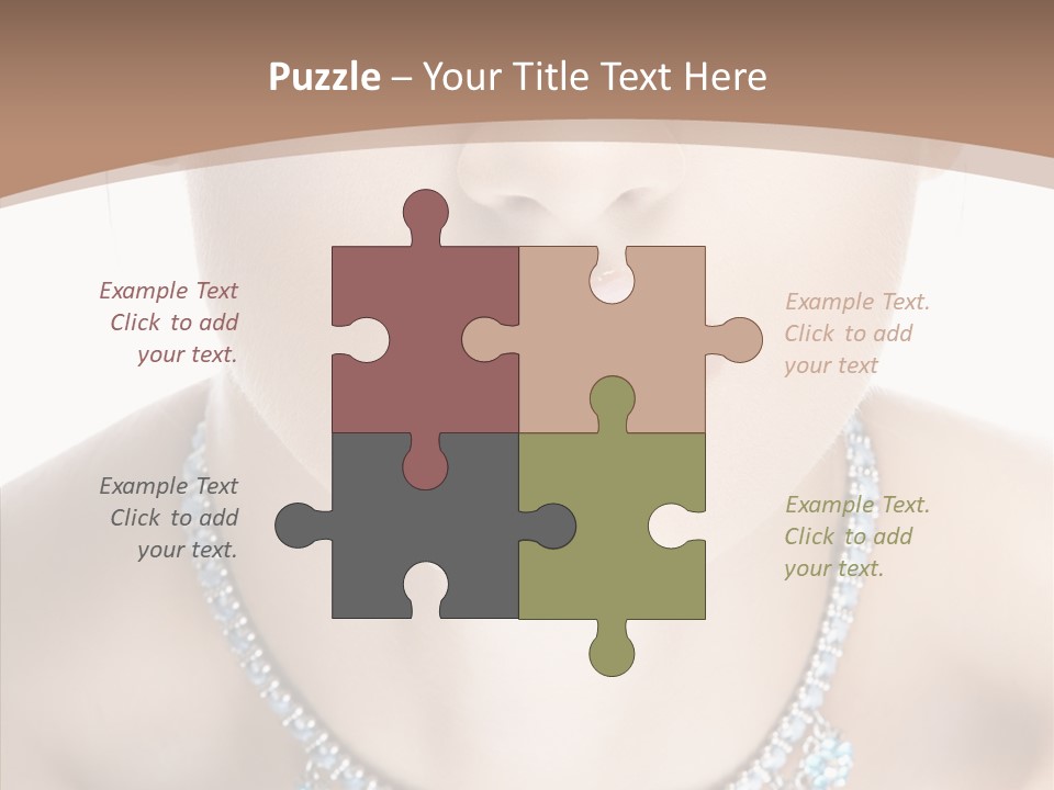 Woman Hair Look PowerPoint Template