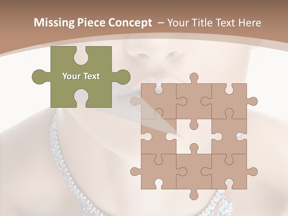 Woman Hair Look PowerPoint Template