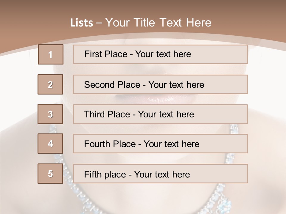 Woman Hair Look PowerPoint Template