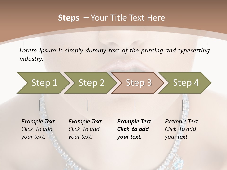 Woman Hair Look PowerPoint Template