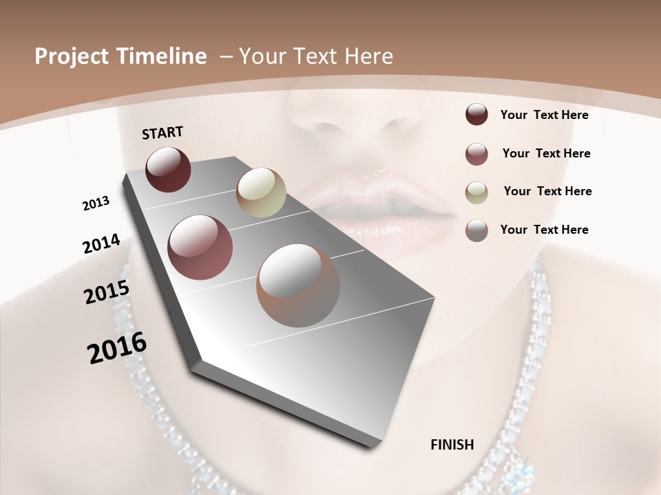 Woman Hair Look PowerPoint Template