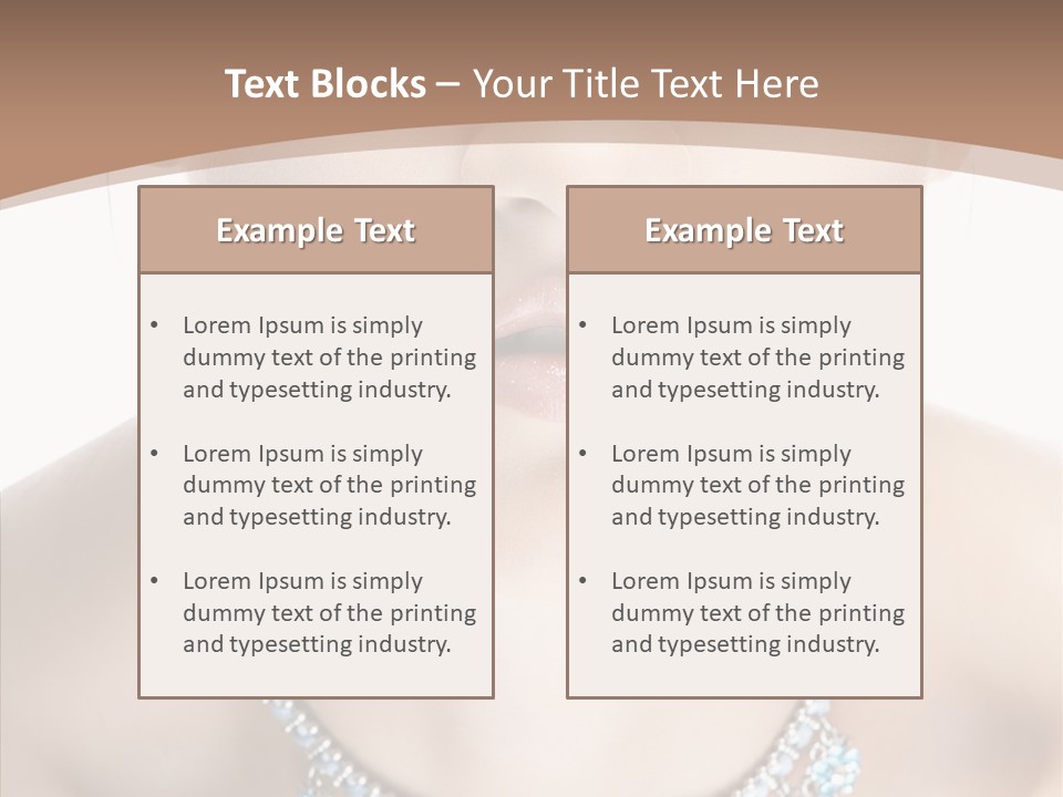 Woman Hair Look PowerPoint Template