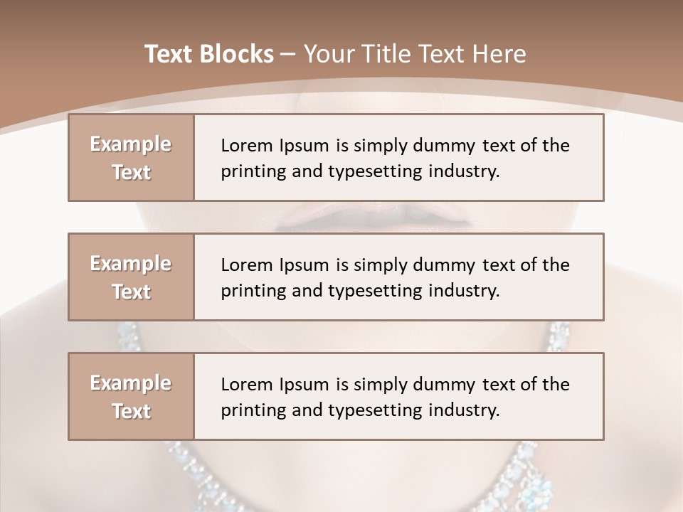 Woman Hair Look PowerPoint Template