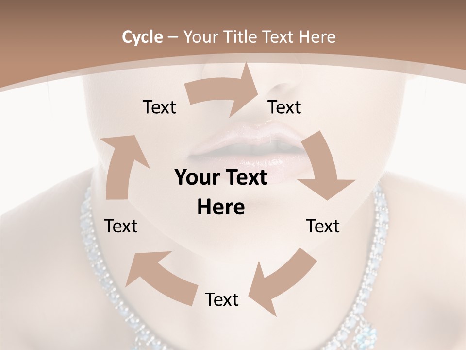 Woman Hair Look PowerPoint Template