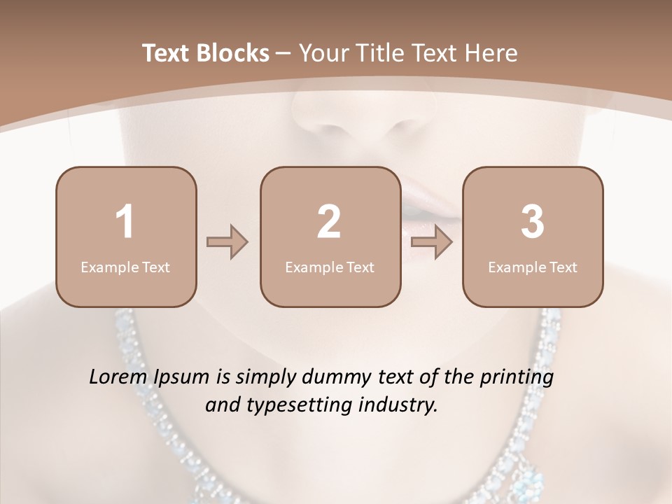 Woman Hair Look PowerPoint Template