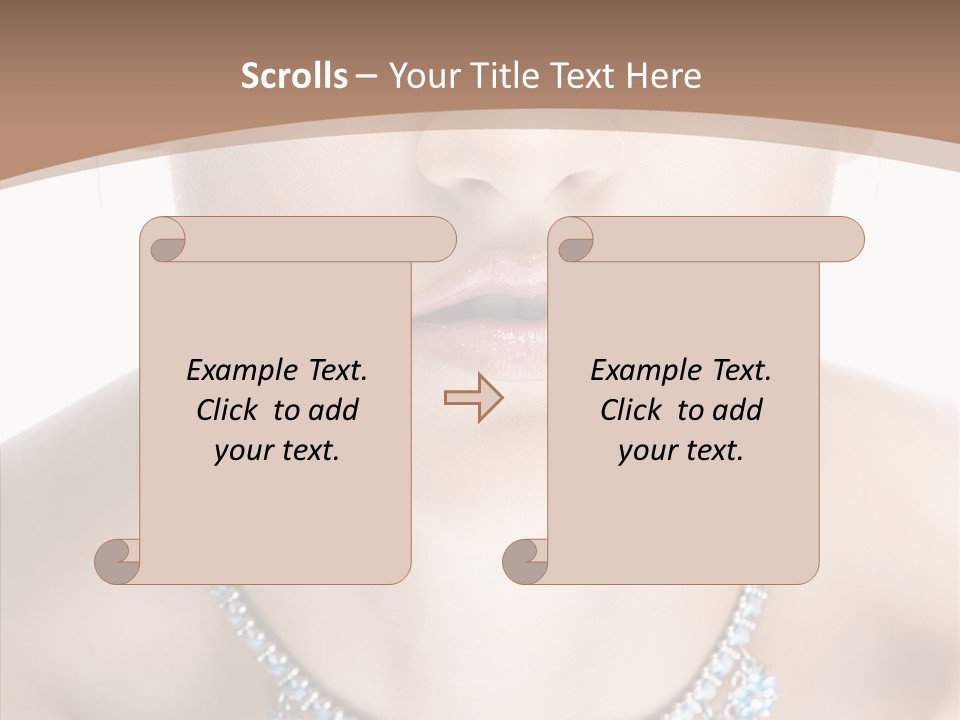 Woman Hair Look PowerPoint Template