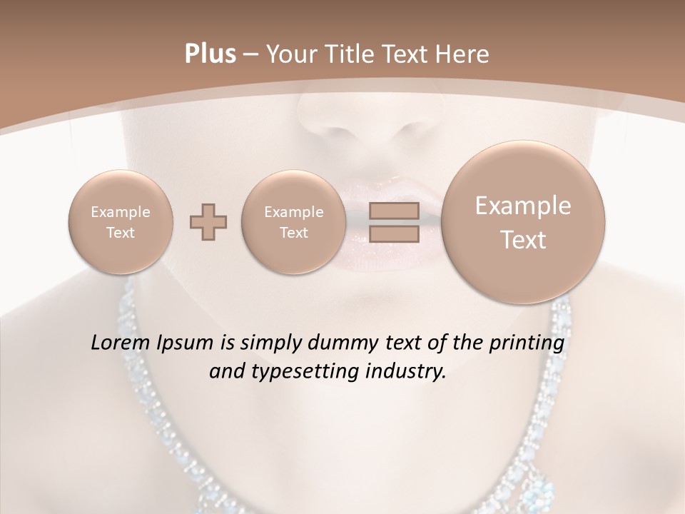 Woman Hair Look PowerPoint Template