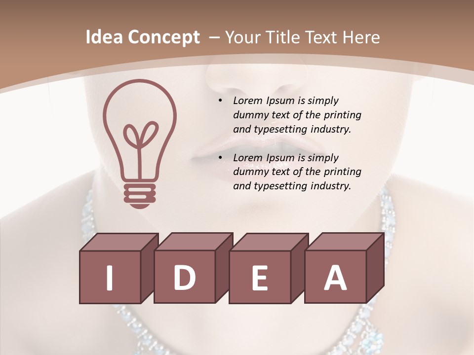 Woman Hair Look PowerPoint Template