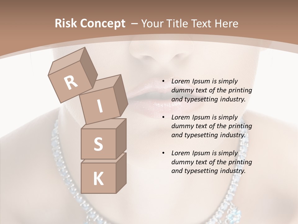 Woman Hair Look PowerPoint Template