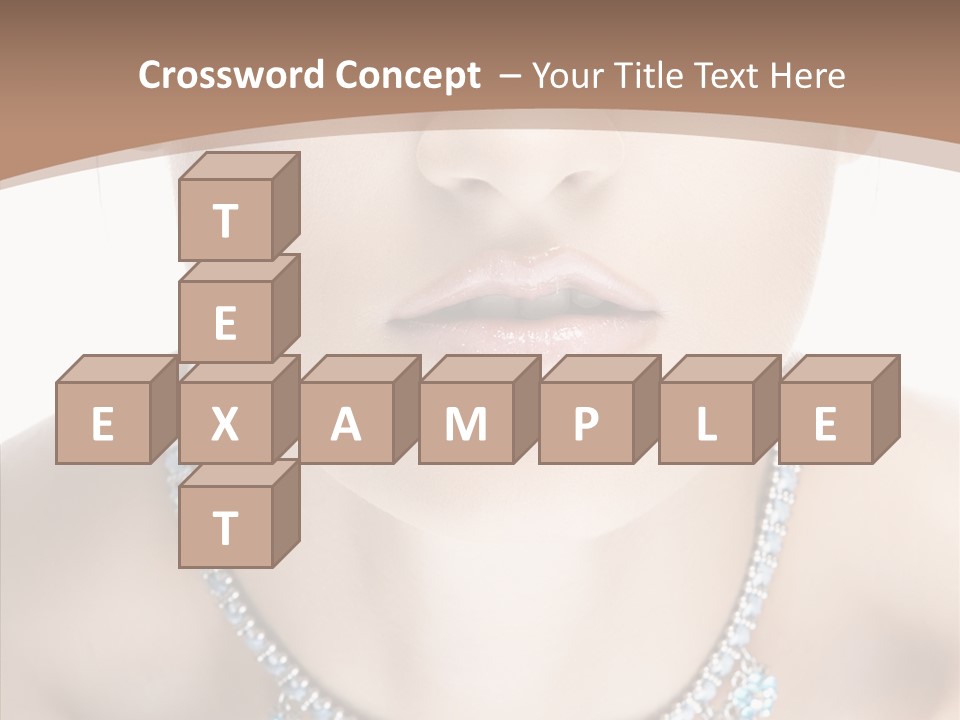 Woman Hair Look PowerPoint Template