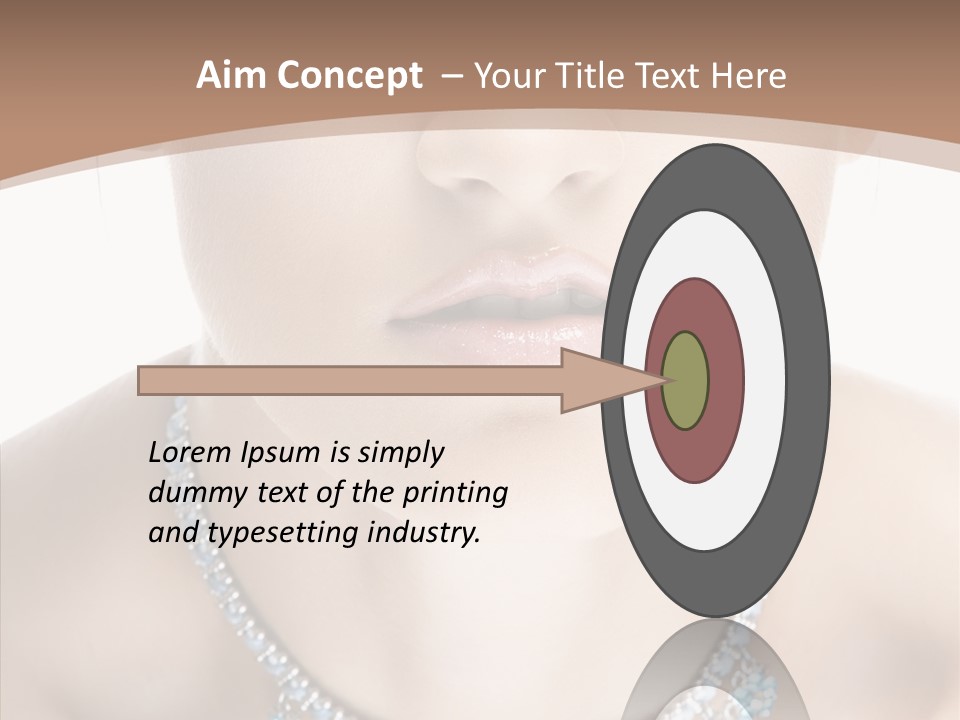 Woman Hair Look PowerPoint Template