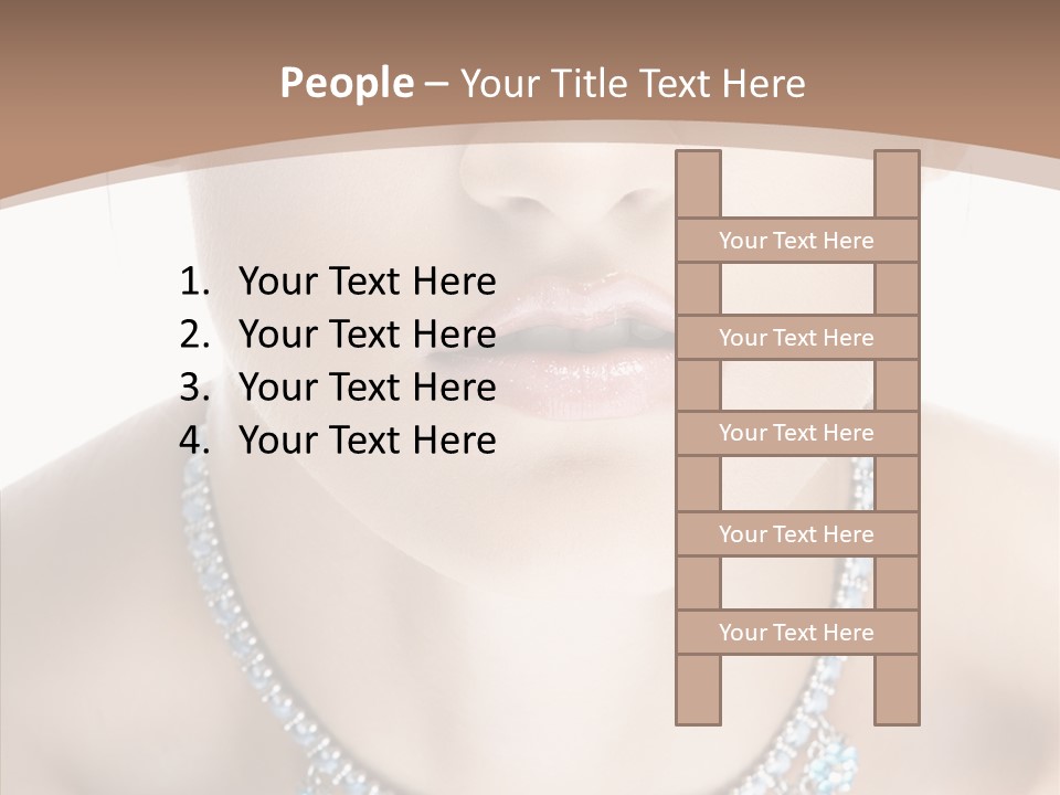 Woman Hair Look PowerPoint Template