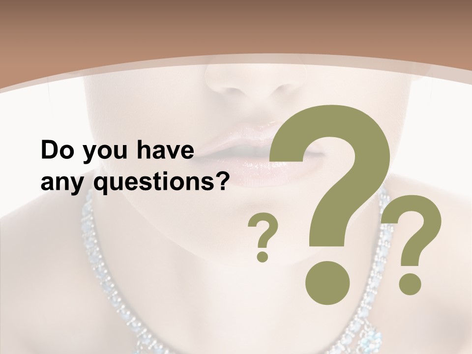 Woman Hair Look PowerPoint Template