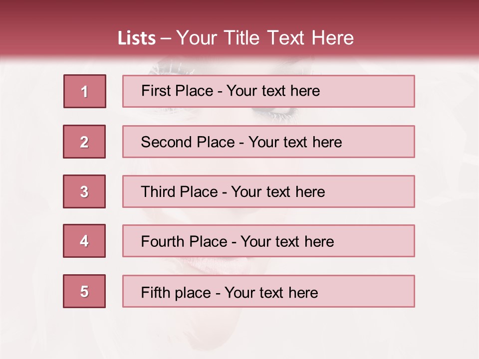 Mouth Teenage Different PowerPoint Template