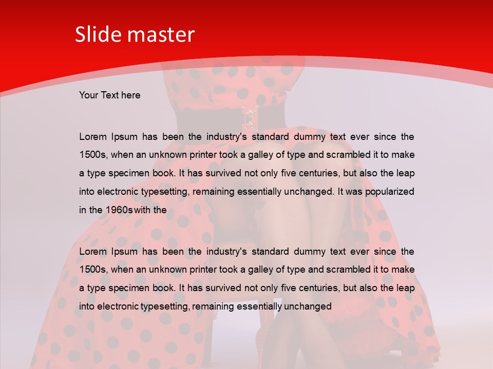 Amazed Posing Elegance PowerPoint Template