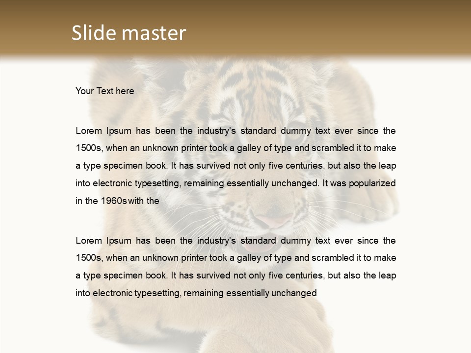 Face White Fierce PowerPoint Template