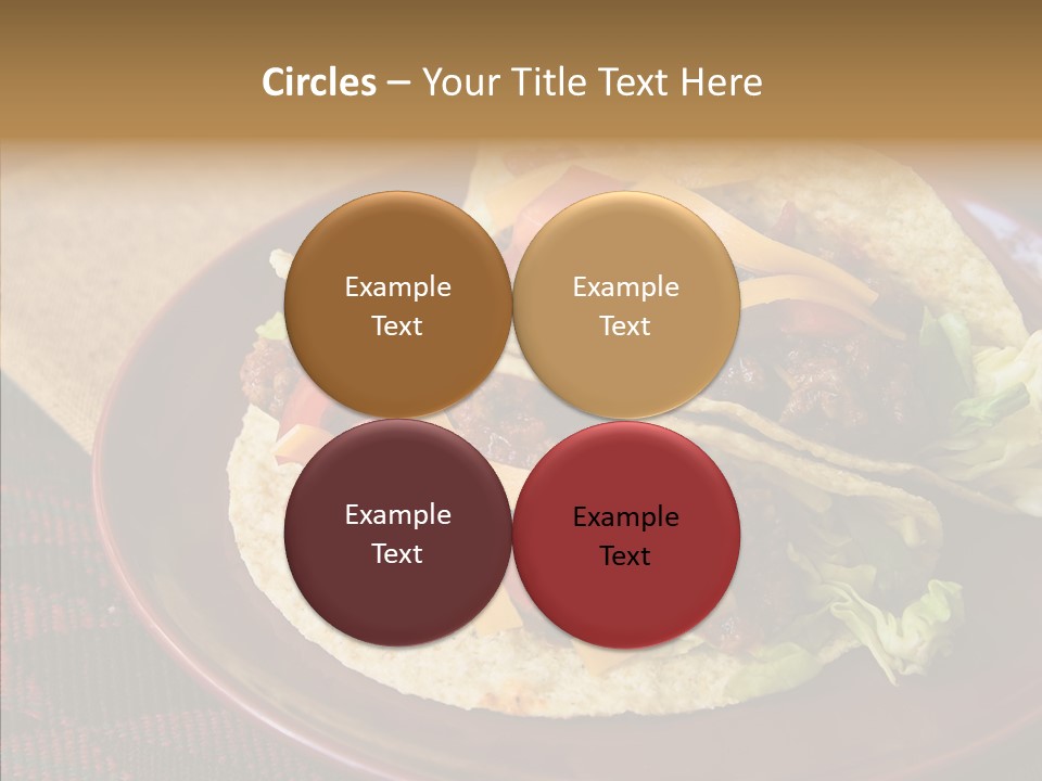 Napkin Meat Stripes PowerPoint Template