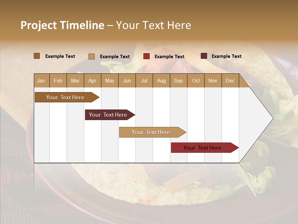 Napkin Meat Stripes PowerPoint Template