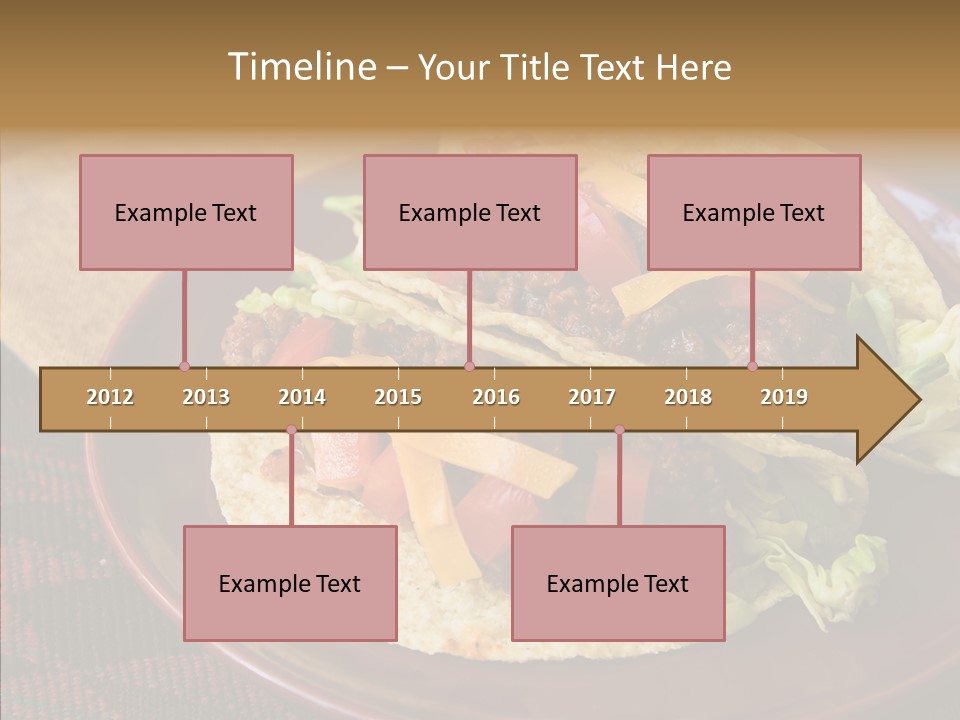 Napkin Meat Stripes PowerPoint Template