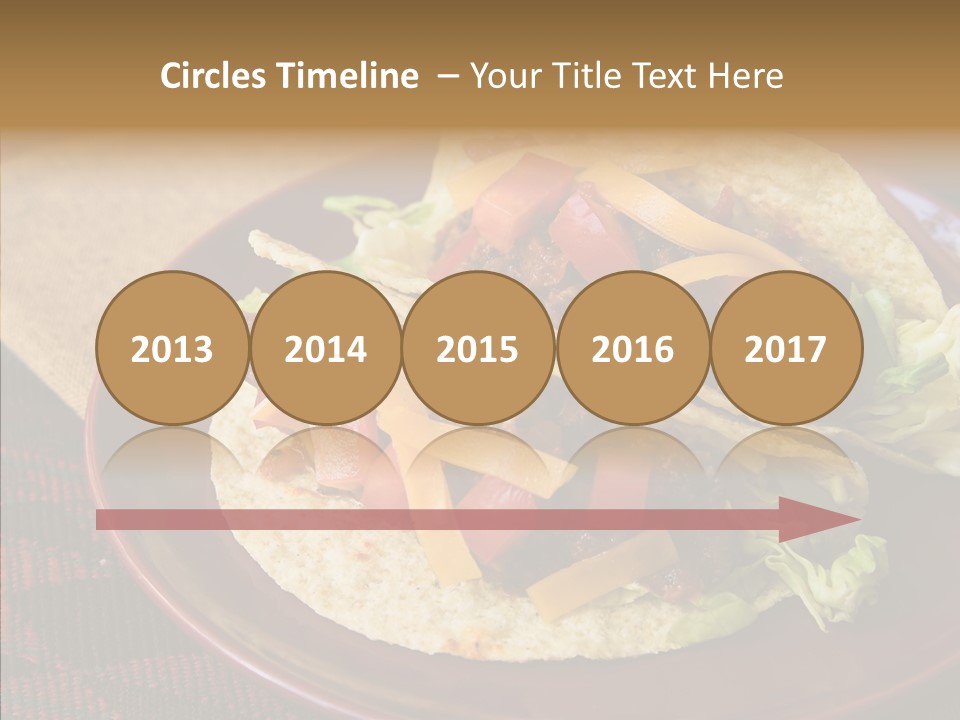 Napkin Meat Stripes PowerPoint Template