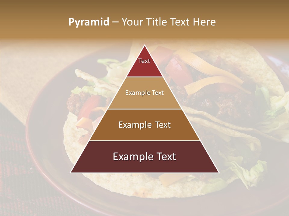 Napkin Meat Stripes PowerPoint Template