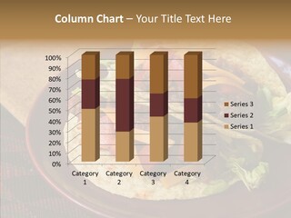 Napkin Meat Stripes PowerPoint Template